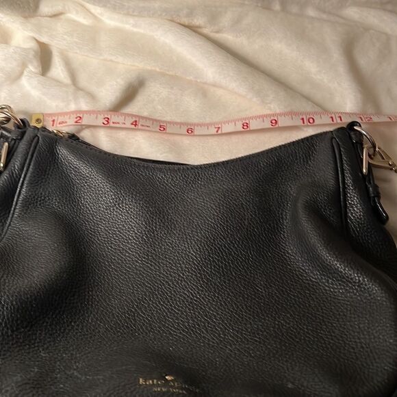 Kate Spade Black Leather Shoulder and Crossbody Purse Top Zip Closure - Picture 11 of 13